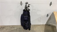 Dunlop golf clubs and bag