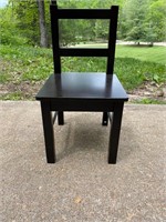 Black Wooden Toddler Chair
