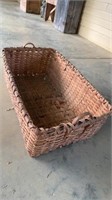 Extra large antique 34' splint oak basket
