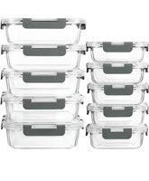 Like new 10-Pack] Glass Meal Prep Containers with