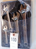 Snap On adjustable wrench set