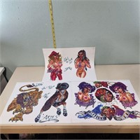 Colored Tattoo Flash Sheets