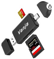 Memory Card Reader, Vanja Dual USB C/USB 3.0
