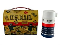 Vintage Aladdin U.S. Mail Mr. Zip Metal Lunch Box