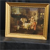 18th Century Dining Scene Print