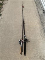 Fishing poles, Zebco & Shimano