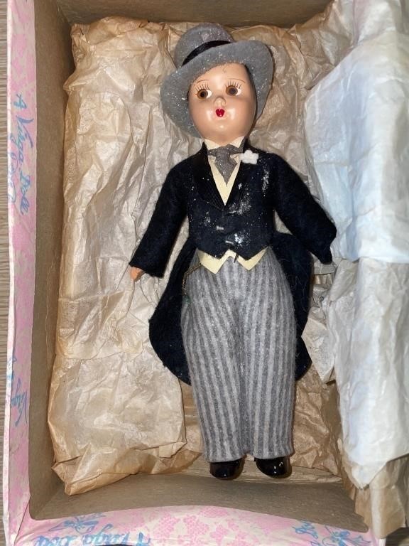 Vintage virga doll groom doll