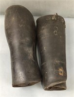 Vintage leather riding spats