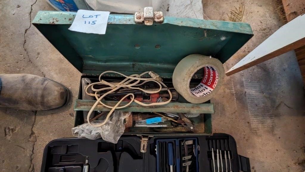 Beach Steel Tool box and contents