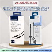 SET OF 2 (3.5MM AUDIO CABLE & OPTICAL AUDIO CABLE)