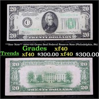 **Star Note** 1934 $20 Green Seal Federal Reserve