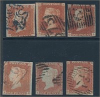 GREAT BRITAIN #3 (6) USED AVE-FINE
