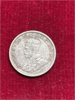 1936 Canada coin 90% silver 10 cents