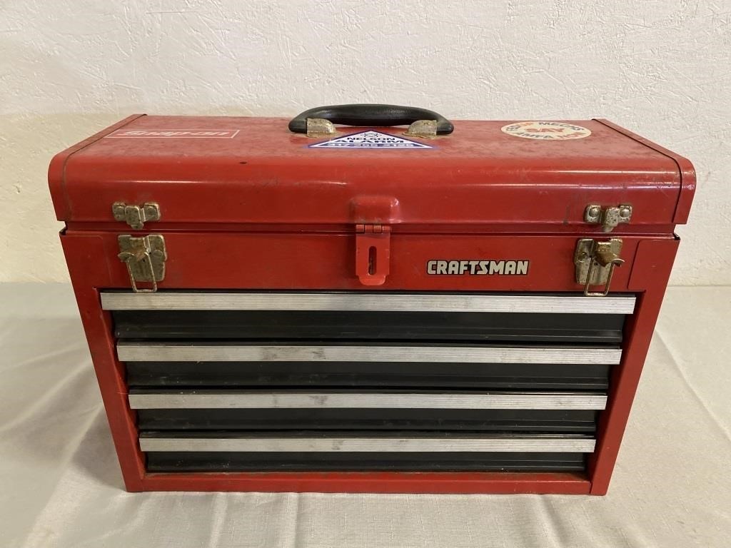 Craftsman Tool Box W/ Contents 20.5"x8.5"x14.5"