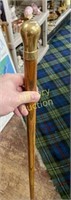 BRASS KNOB WALKING STICK