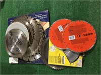 Group lot of assorted saw blades