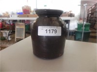 Small Vintage Crock Salt Jar