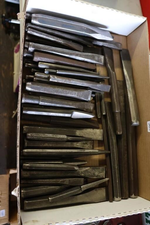 ASSORTED CHISELS & PUNCHES