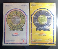 (2) Sealed 1992 Leaf Baseball Card Boxes