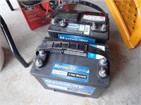 (2) Marine Batteries - 1 Is Deep Cycle