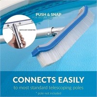 Aluminum Swimming Pool Floor and Wall Brush - 18"