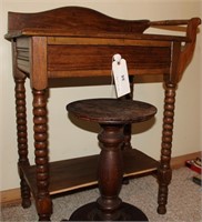 WOOD WASH STAND & WOOD PLANT STAND