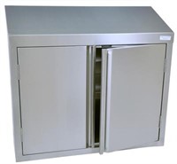 36" WALL CABINET W/ HINGED DOORS & ADJUSTABLE