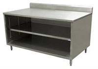 30" X 60" STAINLESS STEEL CABINET BASE CHEF TABLE