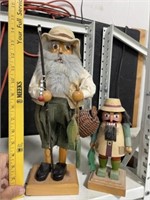 PAIR OF FISHING NUTCRACKERS