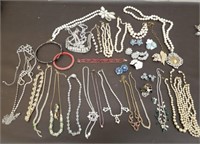 Lot of Vintage Rhinestone Jewelry, Marked Hattie