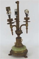 Bronze & Alabaster Table Lamp