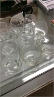 Clear glass lot