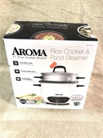 New Aroma rice cooker and food steamer