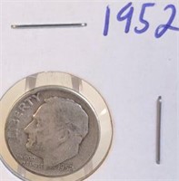 1952 Roosevelt Silver Dime