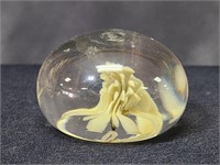 SIGNED GLASS PAPERWEIGHT ART