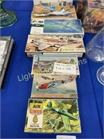 SIX 1:72 PLASTIC KIT MODELS OF AIRCRAFT