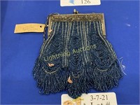 1930'S GLASS BEADED PURSE