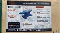 Unused Paladin 400lb Cast Iron  Anvil