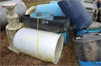 Plastic Barrels, trash can