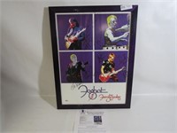 Foghat Multi Signed Poster w/Beckett Letter of