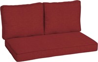 FM9577  Arden  Loveseat Cushion Set, Ruby Red, 46