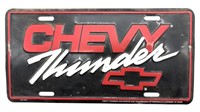 Chevy Thunder License Plate