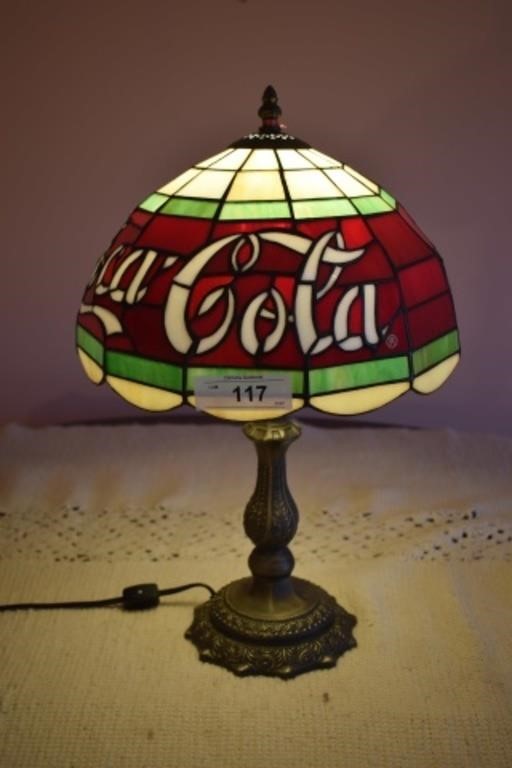 Coca cola Tiffany Style Lamp
