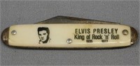 Elvis Presley single blade pocket knife, King of
