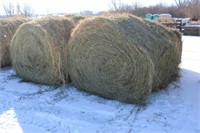 (4) 2020 1St Crop Grass Hay Round Bales, 5Ft x 6Ft