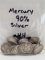 (44) Silver Mercury Dimes