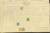 Greece Stamps Used and Mint hinged on old pages, v