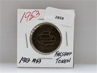 1953 Falstaff Token