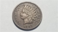 1907 Indian Head Cent Penny High Grade