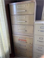 (2) 3 drawer pattern cabinets